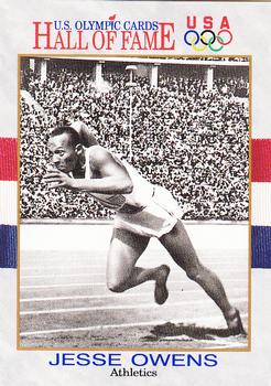 1991 Impel U.S. Olympic Hall of Fame #1 Jesse Owens Front