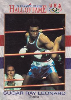 1991 Impel U.S. Olympic Hall of Fame #29 Sugar Ray Leonard Front