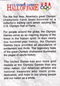 1991 Impel U.S. Olympic Hall of Fame #87 History Card Front