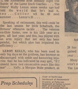 1970-71 Dayton Daily News (M137) #200 Donny Anderson Back