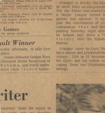 1970-71 Dayton Daily News (M137) #96 Tony Conigliaro Back