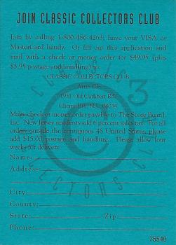 1994 Classic Four Sport #NNO 1995 Collectors Club Membership Application - Blue Back