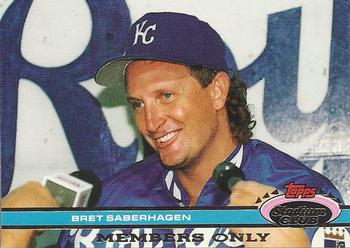1991 Stadium Club Members Only #NNO Bret Saberhagen Front