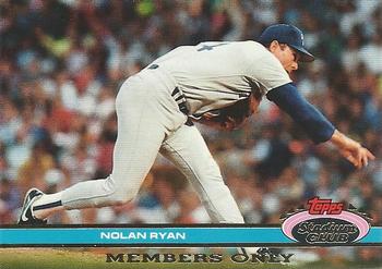 1991 Stadium Club Members Only #NNO Nolan Ryan (7th No-Hitter) Front
