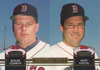 1992 Stadium Club Members Only #NNO Roger Clemens / Matt Young Front