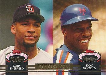 1992 Stadium Club Members Only #NNO Gary Sheffield / Doc Gooden Front