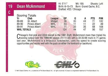 1991 Classic Four Sport #19 Dean McAmmond Back