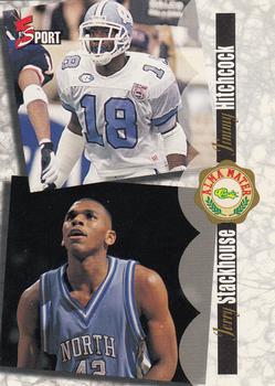 1995 Classic Five Sport #181 Jerry Stackhouse / Jimmy Hitchcock Front