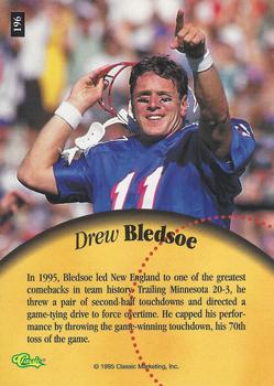1995 Classic Five Sport #196 Drew Bledsoe Back