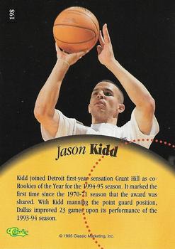 1995 Classic Five Sport #198 Jason Kidd Back