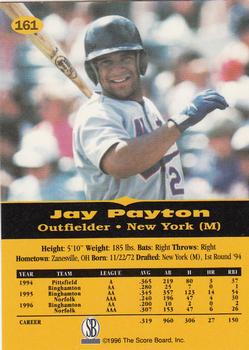 1996-97 Score Board All Sport PPF #161 Jay Payton Back