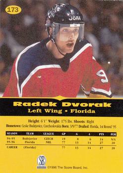 1996-97 Score Board All Sport PPF #173 Radek Dvorak Back