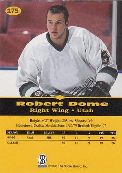 1996-97 Score Board All Sport PPF #175 Robert Dome Back
