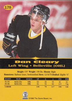 1996-97 Score Board All Sport PPF #178 Daniel Cleary Back