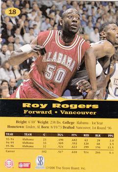 1996-97 Score Board All Sport PPF #18 Roy Rogers Back