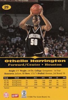 1996-97 Score Board All Sport PPF #29 Othella Harrington Back