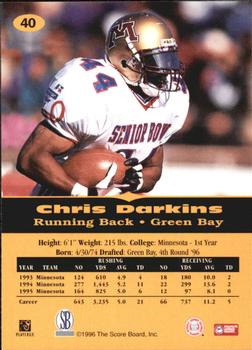 1996-97 Score Board All Sport PPF #40 Chris Darkins Back