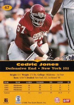 1996-97 Score Board All Sport PPF #47 Cedric Jones Back