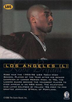 1996-97 Score Board All Sport PPF #185 Kobe Bryant Back
