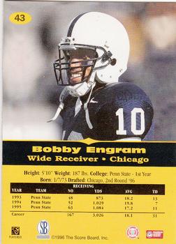 1996-97 Score Board All Sport PPF #43 Bobby Engram Back