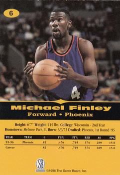 1996-97 Score Board All Sport PPF #6 Michael Finley Back
