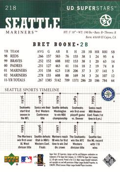2002-03 UD SuperStars #218 Bret Boone Back