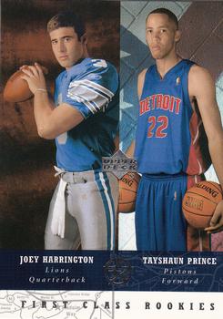2002-03 UD SuperStars #267 Joey Harrington / Tayshaun Prince Front