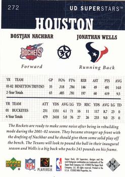 2002-03 UD SuperStars #272 Bostjan Nachbar / Jonathan Wells Back