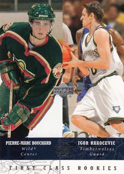 2002-03 UD SuperStars #283 Pierre-Marc Bouchard / Igor Rakocevic Front