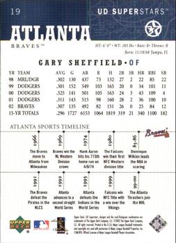 2002-03 UD SuperStars #19 Gary Sheffield Back