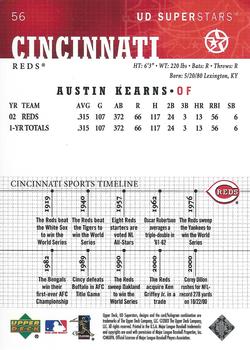 2002-03 UD SuperStars #56 Austin Kearns Back