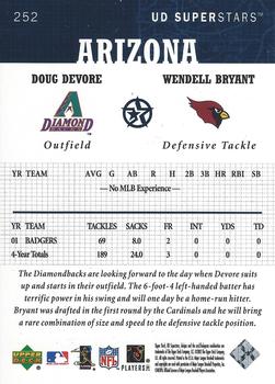 2002-03 UD SuperStars #252 Doug Devore / Wendell Bryant Back