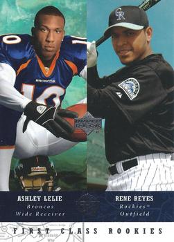 2002-03 UD SuperStars #265 Ashley Lelie / Rene Reyes Front