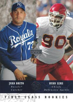 2002-03 UD SuperStars #274 Juan Brito / Ryan Sims Front
