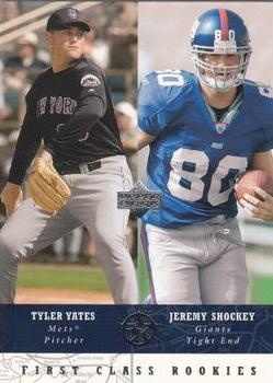 2002-03 UD SuperStars #281 Tyler Yates / Jeremy Shockey Front