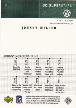 2002-03 UD SuperStars #91 Johnny Miller Back