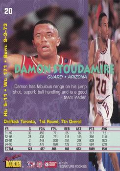 1995 Signature Rookies Tetrad #20 Damon Stoudamire Back