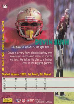 1995 Signature Rookies Tetrad #55 Devin Bush Back