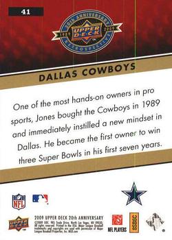 2009 Upper Deck 20th Anniversary #41 Dallas Cowboys Back