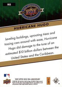2009 Upper Deck 20th Anniversary #82 Hurricane Hugo Back