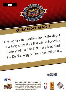 2009 Upper Deck 20th Anniversary #99 Orlando Magic Back