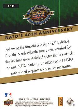 2009 Upper Deck 20th Anniversary #110 NATO's 40th Anniversary Back