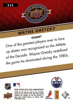 2009 Upper Deck 20th Anniversary #111 Wayne Gretzky Back