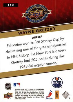 2009 Upper Deck 20th Anniversary #112 Wayne Gretzky Back