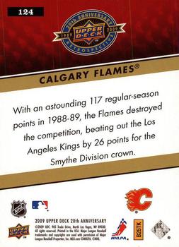 2009 Upper Deck 20th Anniversary #124 Calgary Flames Back