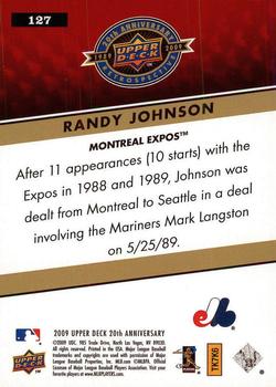 2009 Upper Deck 20th Anniversary #127 Randy Johnson Back