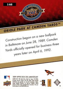 2009 Upper Deck 20th Anniversary #146 Oriole Park At Camden Yards Back