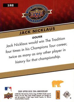 2009 Upper Deck 20th Anniversary #182 Jack Nicklaus Back