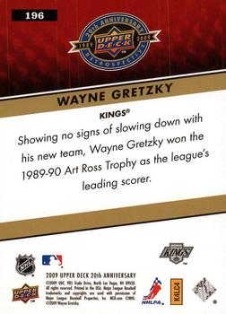 2009 Upper Deck 20th Anniversary #196 Wayne Gretzky Back