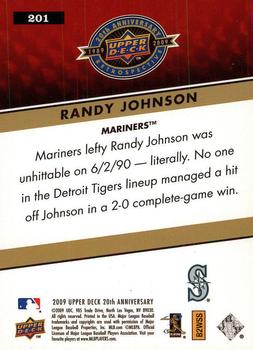 2009 Upper Deck 20th Anniversary #201 Randy Johnson Back